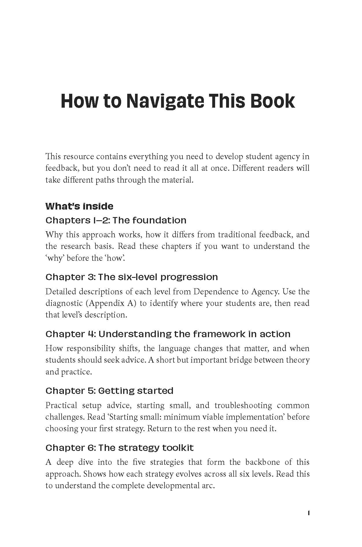 From Feedback to Advice
