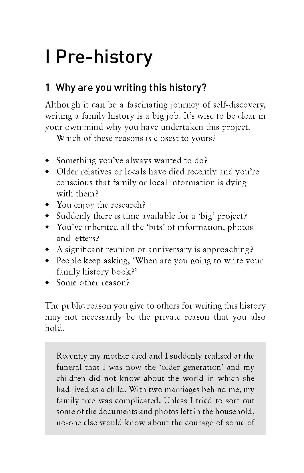 Writing a Non-boring Family History