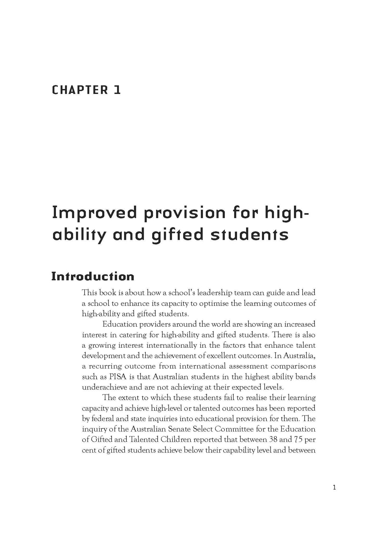 Leading Improvement for Gifted and Talented Students