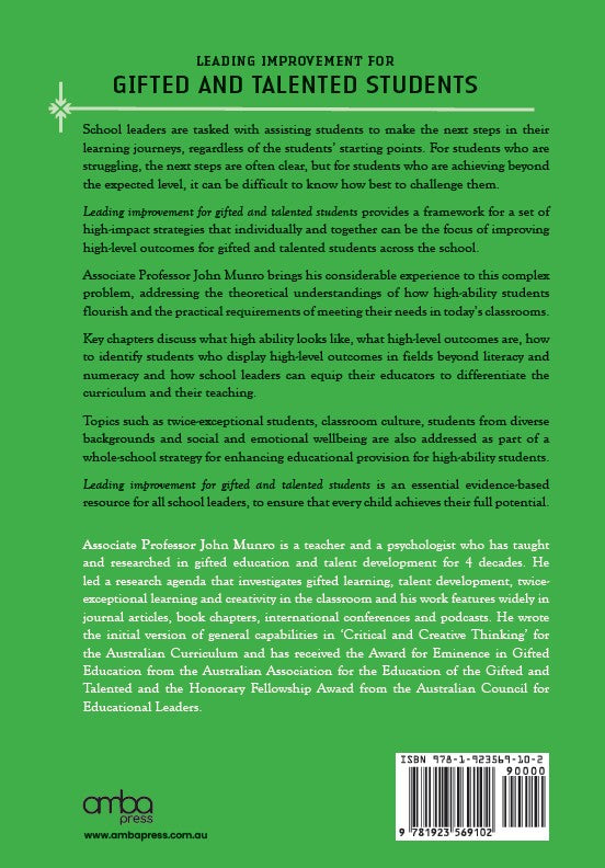 Leading Improvement for Gifted and Talented Students