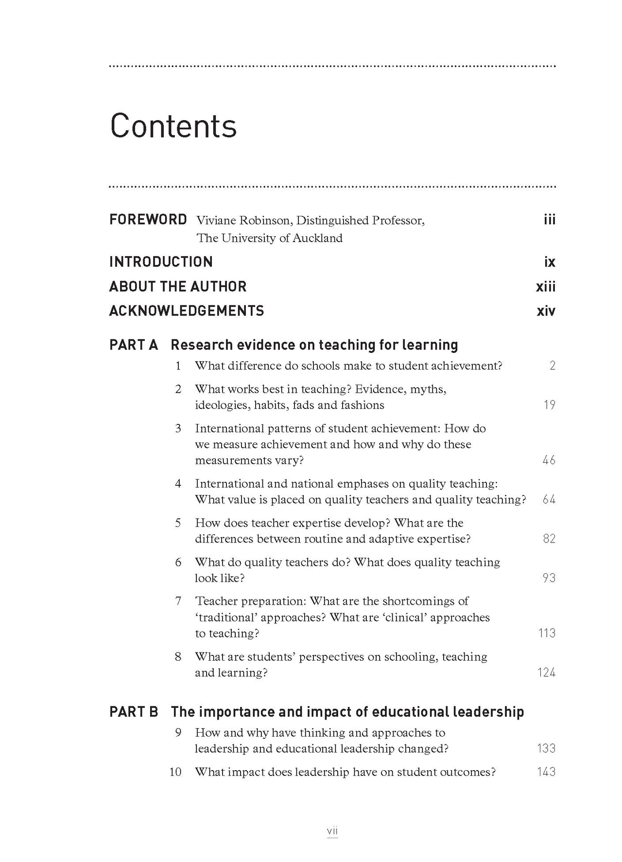Leading Learning and Teaching