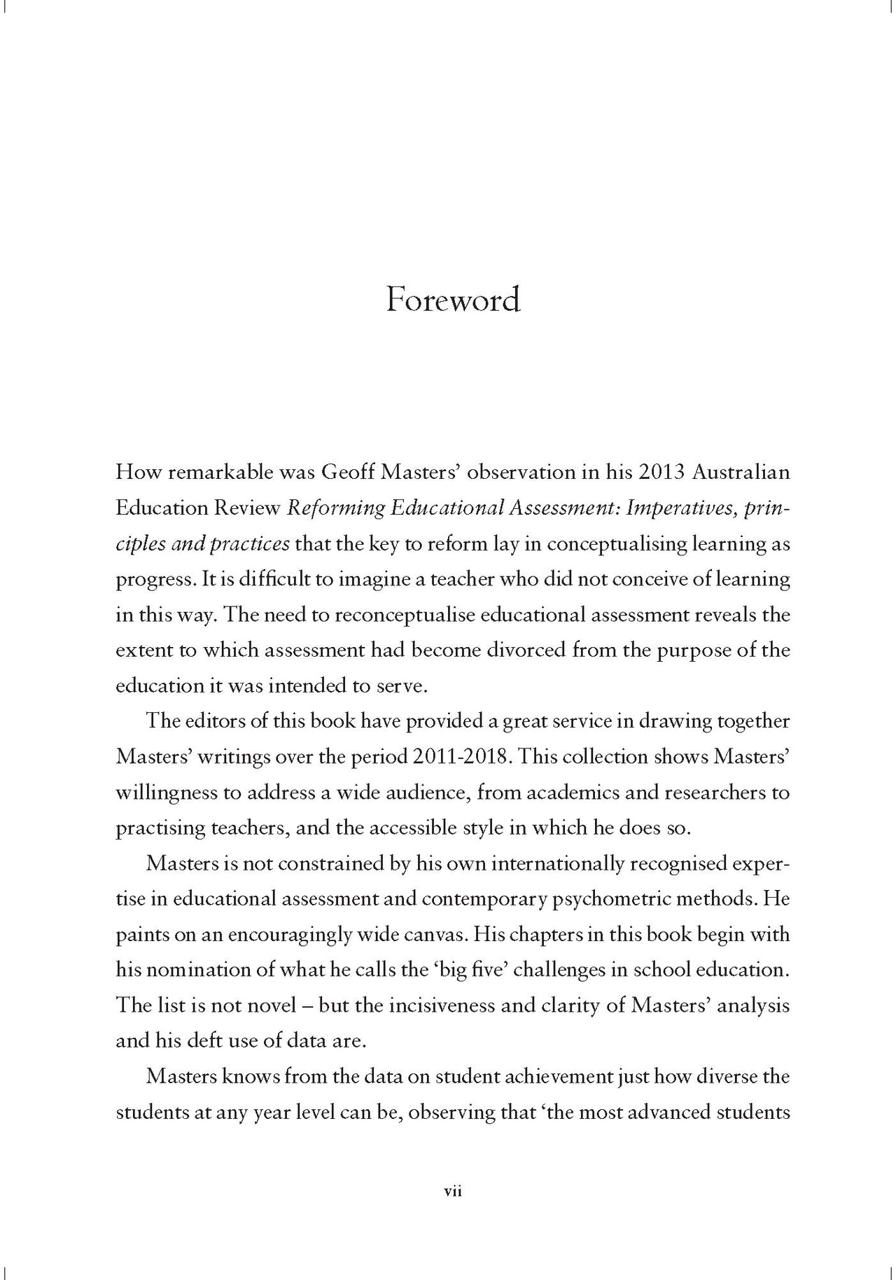 A Commitment to Growth