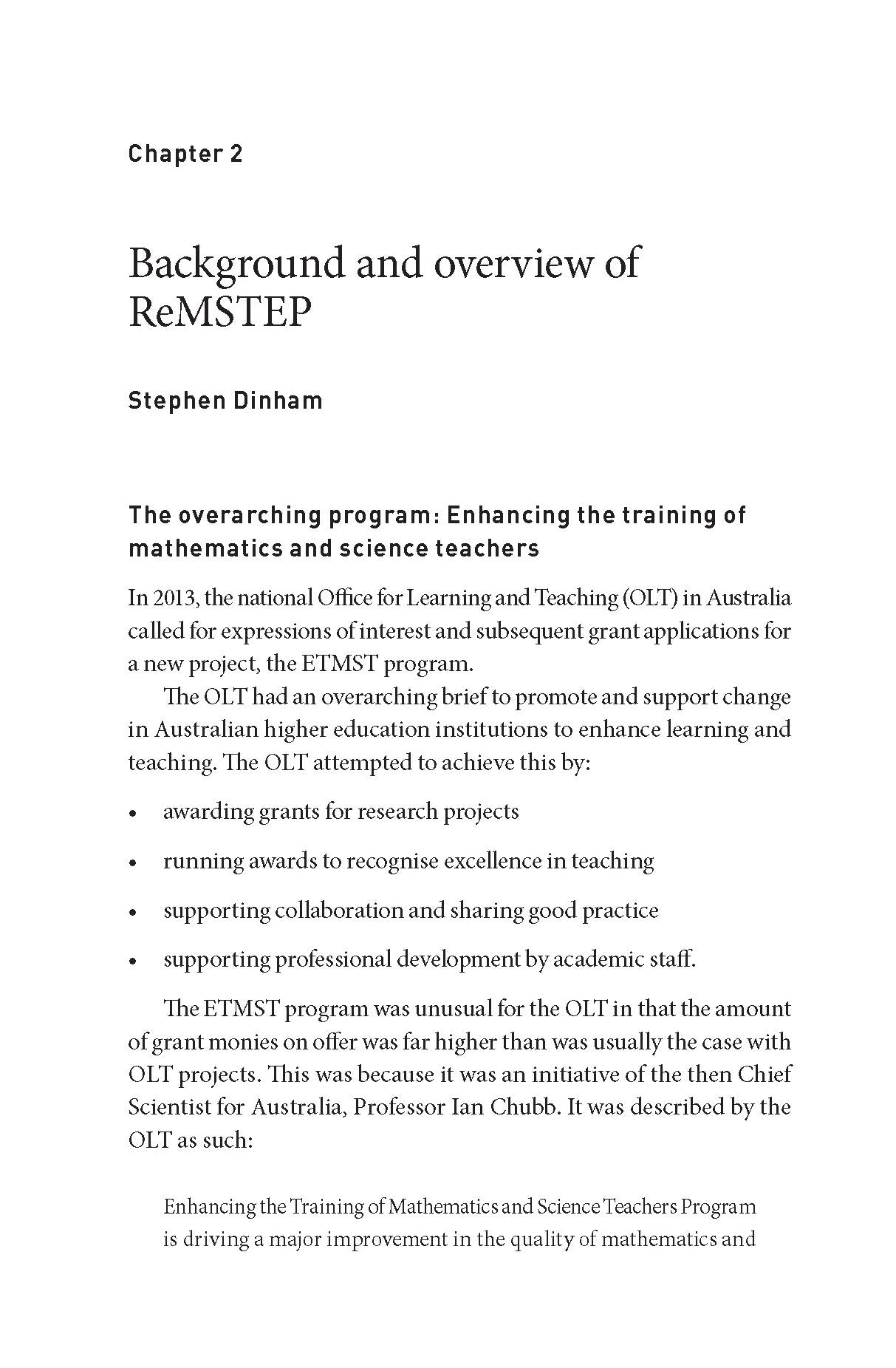 Reconceptualising Maths and Science Teaching and Learning
