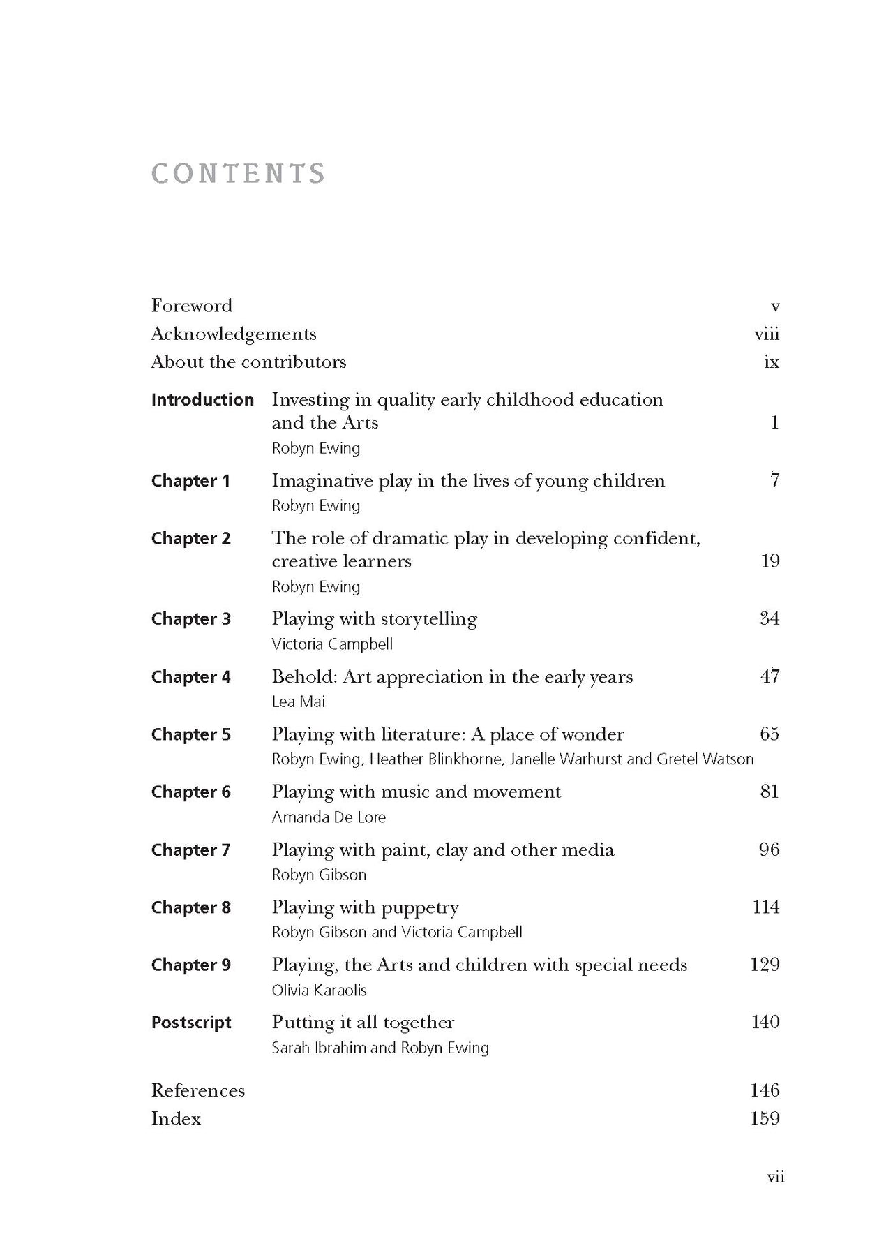 Creative Arts in the Lives of Young Children