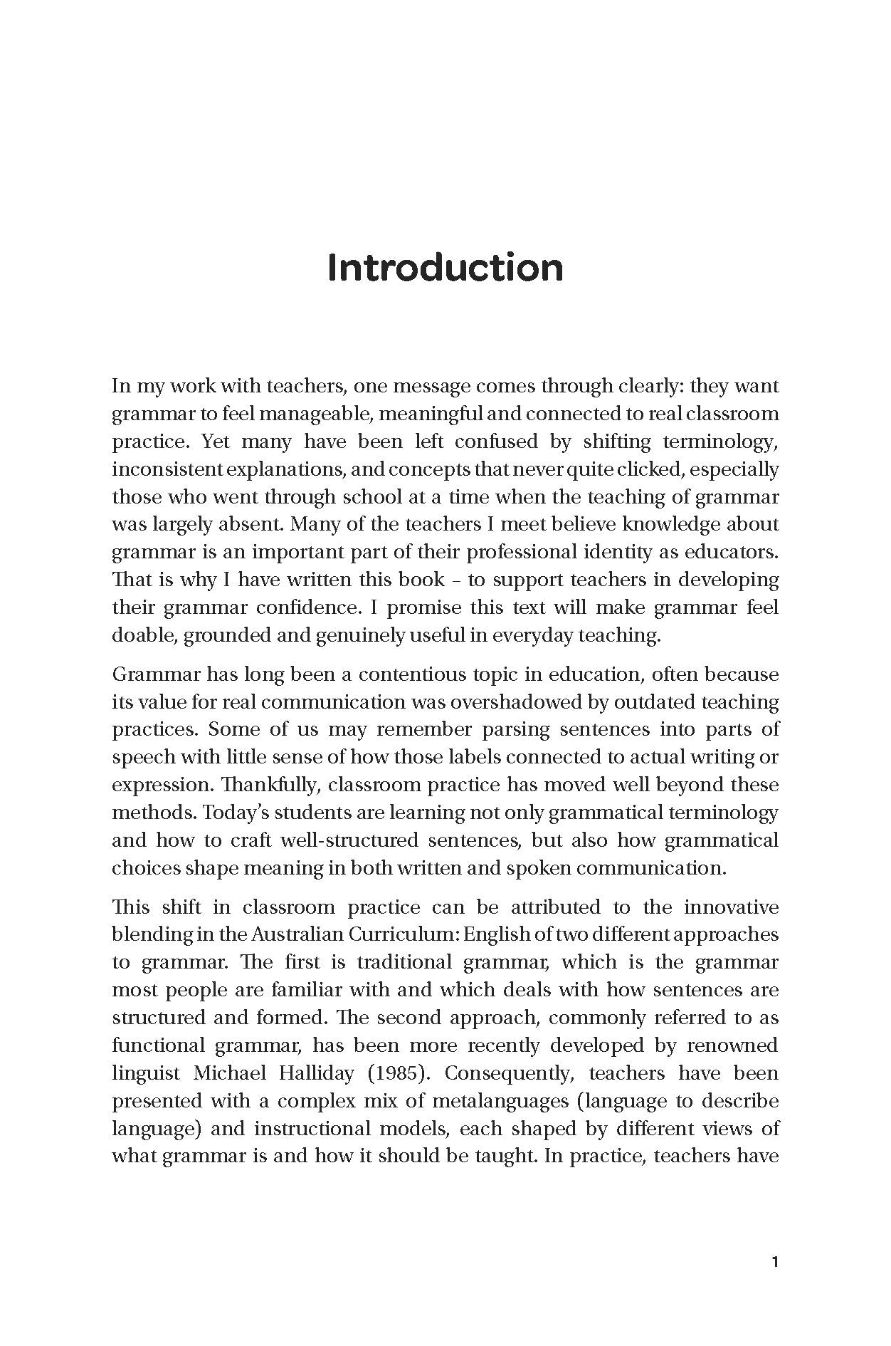 Teaching Grammar F–6