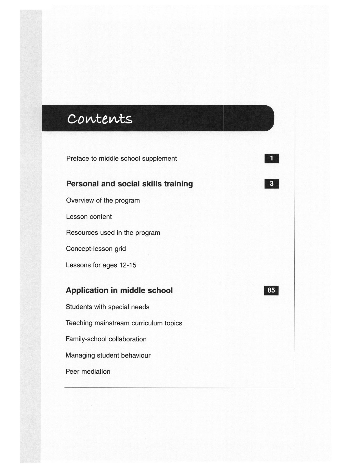 Stop Think Do Social Skills Training 12–15