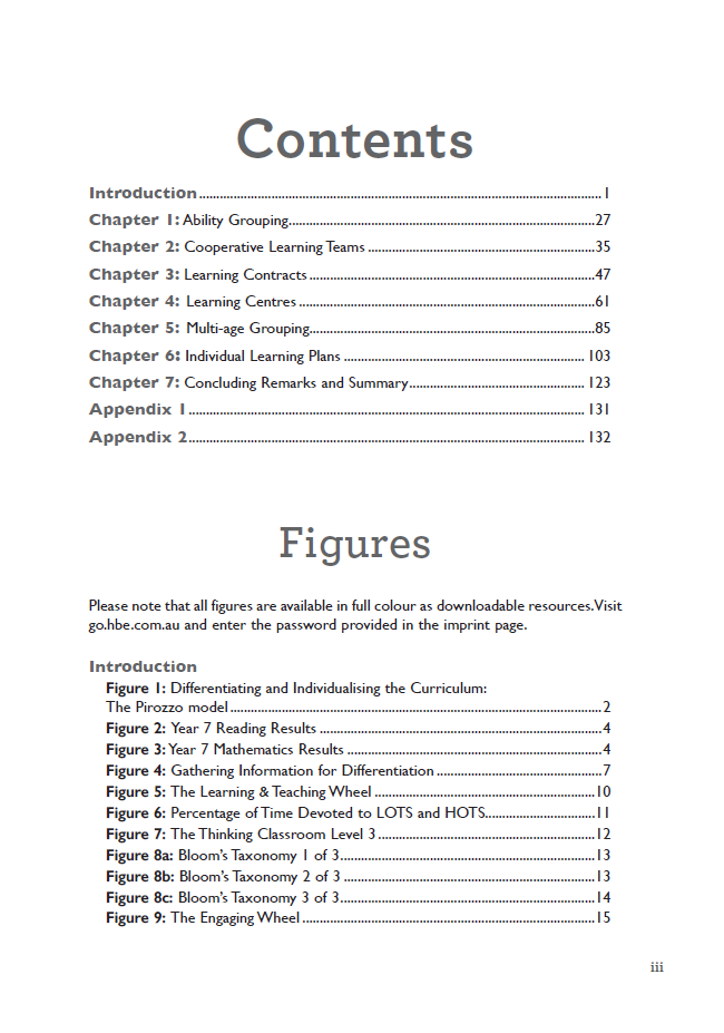 Differentiating the Curriculum