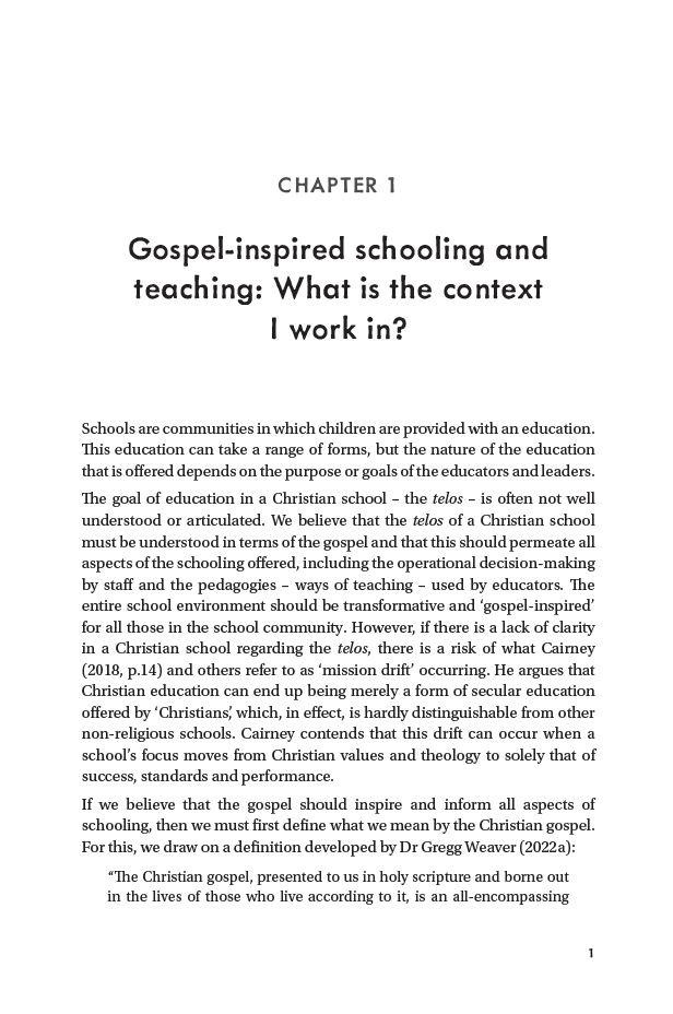 Gospel-Inspired Teaching and Learning