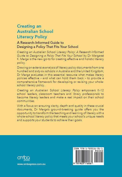 Creating an Australian School Literacy Policy