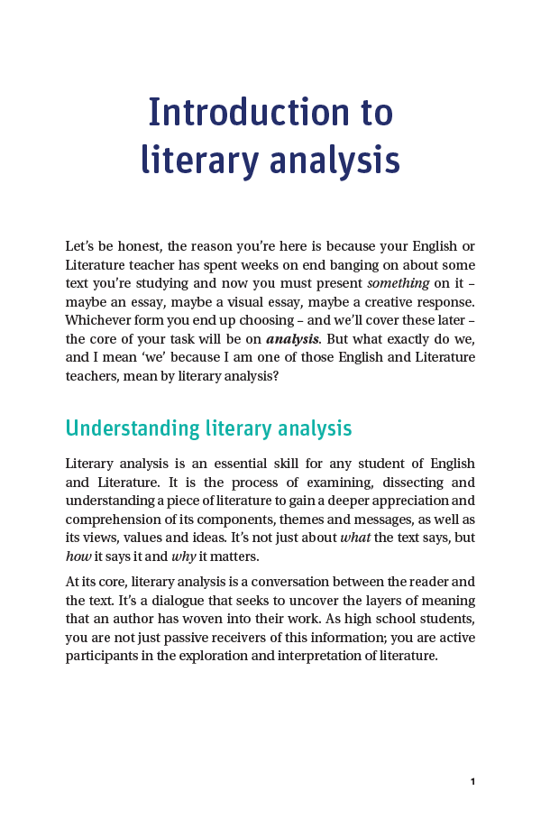 Literary Analysis Handbook – Amba Press