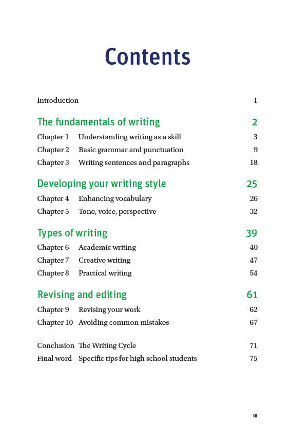 Writing Skills Handbook