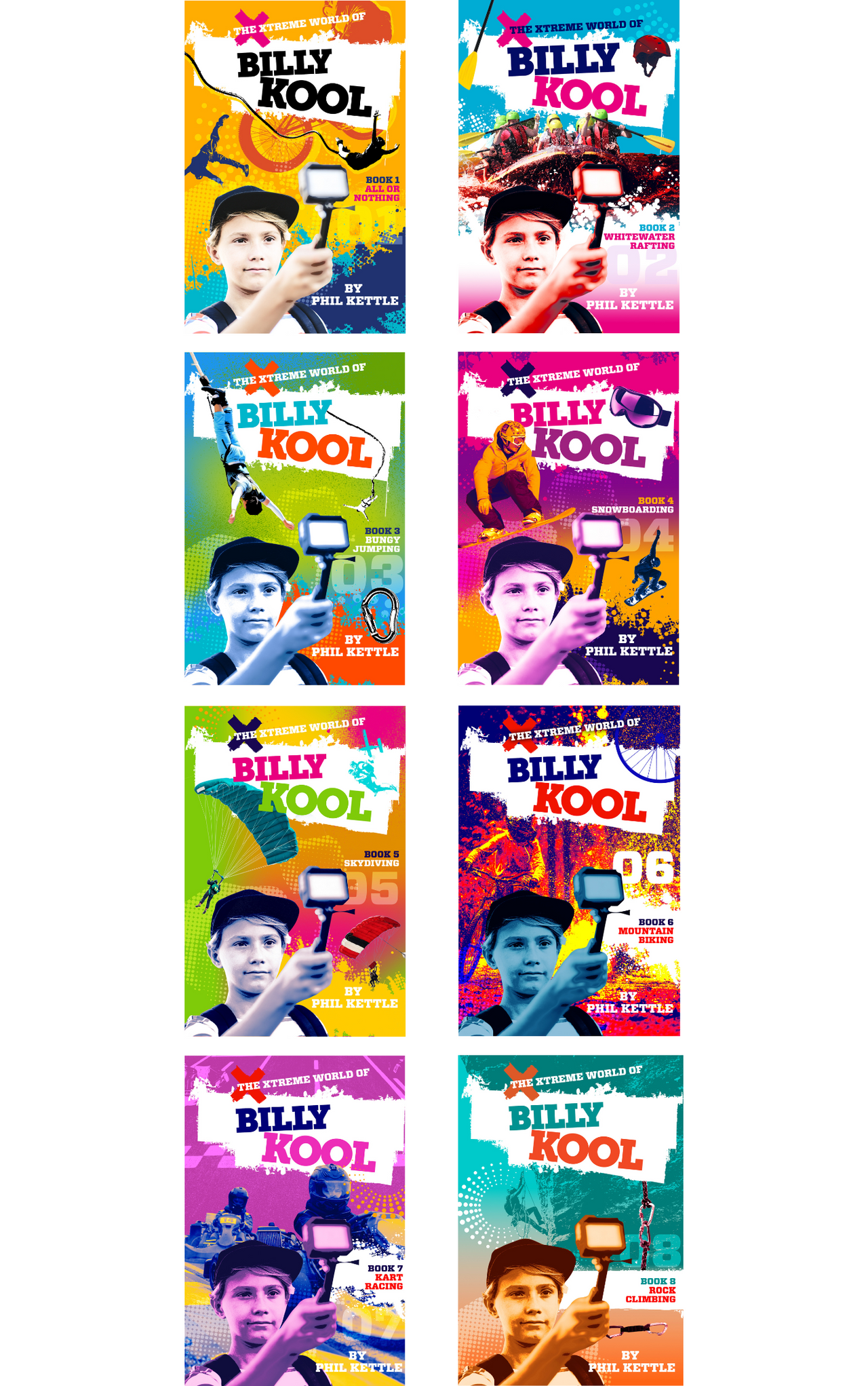 The Xtreme World of Billy Kool – 8 Book Set